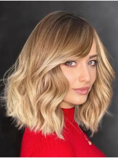 12" Ombre/2 Tone Wavy Bobs Women Hairstyles Wigs