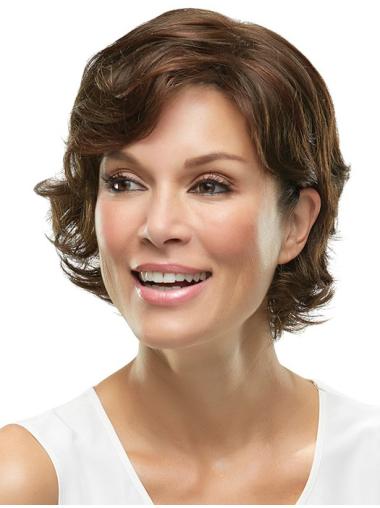 Amazing Monofilament Brown Short Wigs