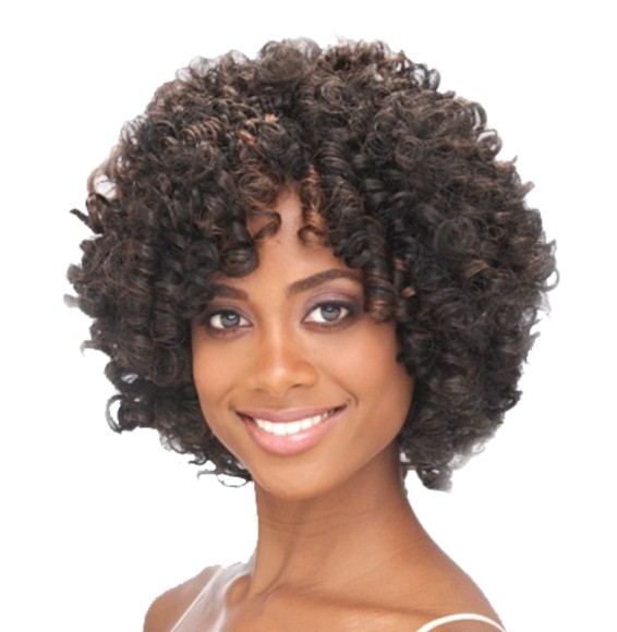 Curly Synthetic Wigs for Black Women, African Human Hair Wigs, 100 ...